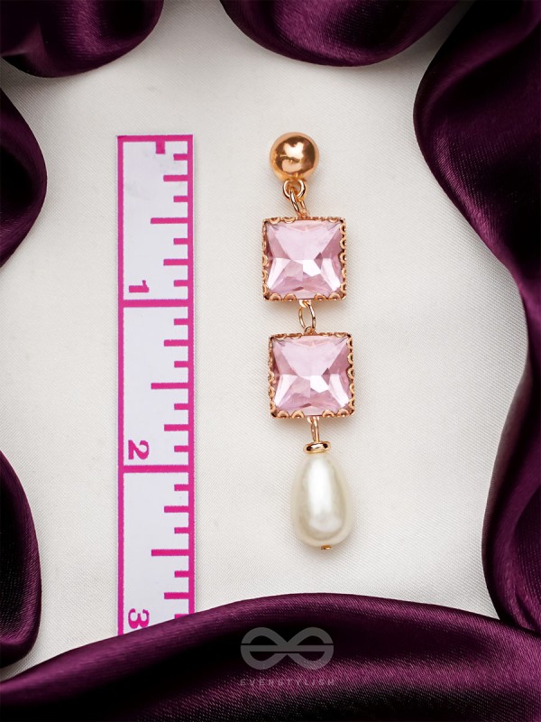 The Orchid Vine- Golden Pearl Earrings