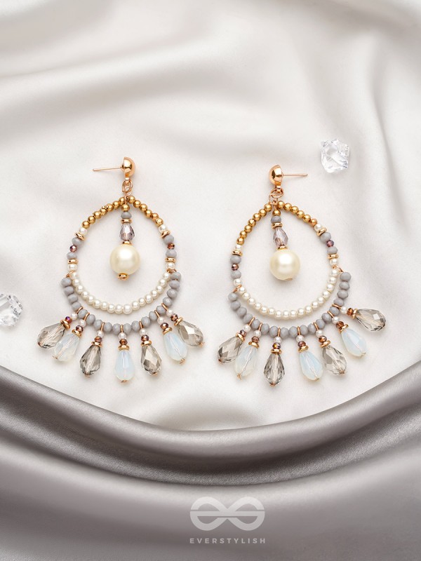 Day 'n' Nite- Golden Beads Earrings