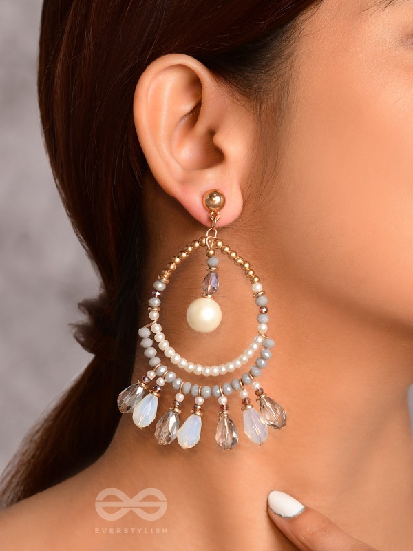 Day 'n' Nite- Golden Beads Earrings