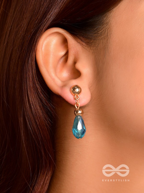 The Beryl Bead- Golden Beads Earrings