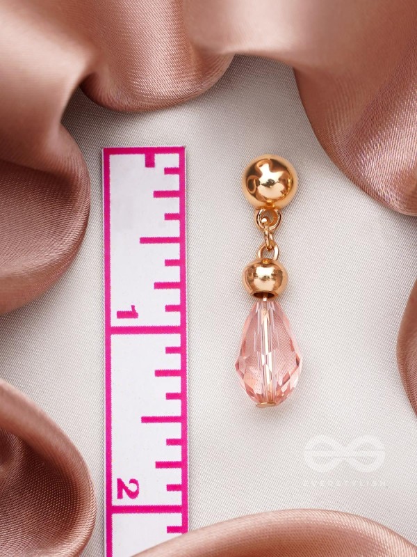 The Coral Dew- Golden Beads Earrings