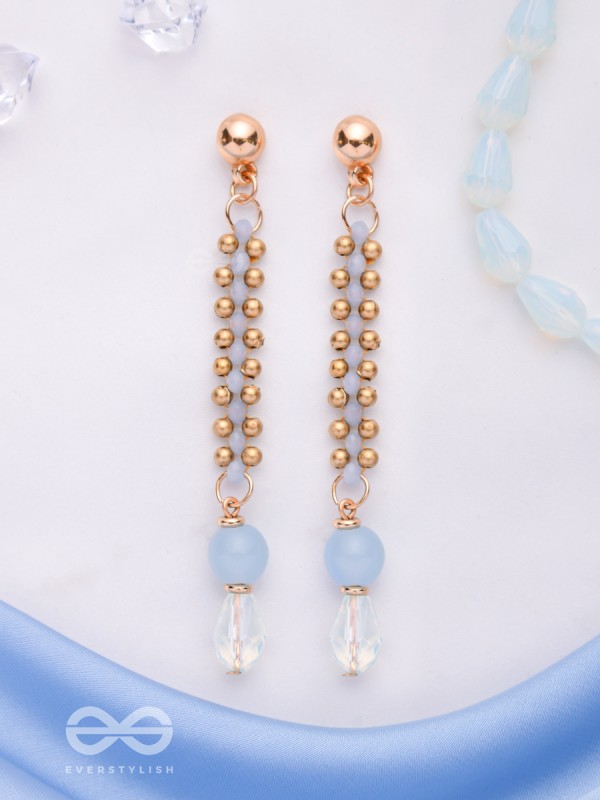 Love-in-a-Mist- Golden Embellished Earrings
