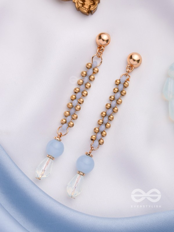 Love-in-a-Mist- Golden Embellished Earrings
