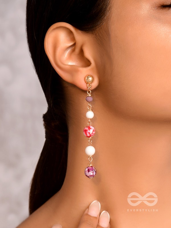 The Blossom Boulevard- Golden Embellished Earrings