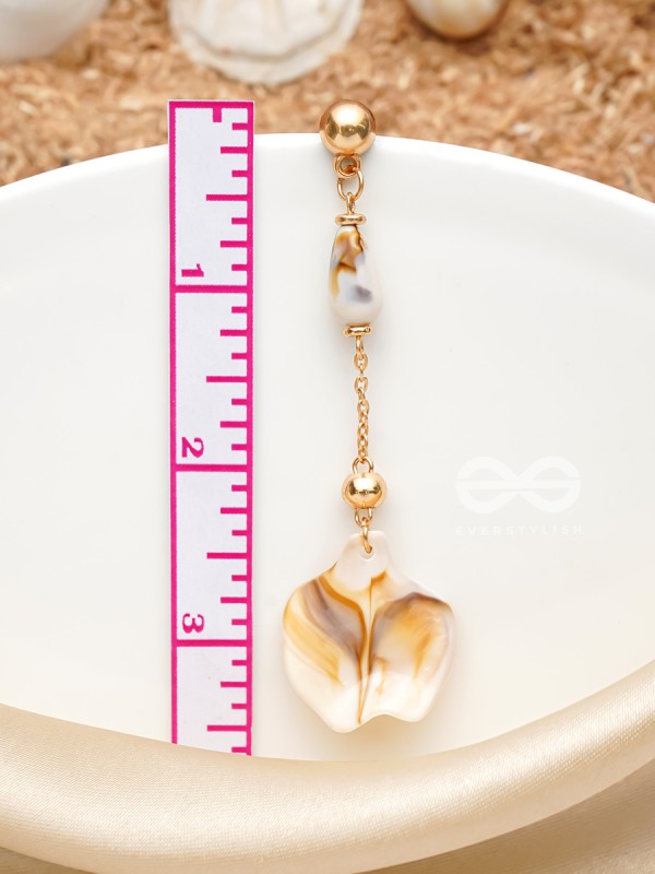 The Beach Spirit- Golden Embellished Earrings