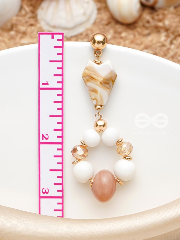 The Sea Jewels- Golden Embellished Earrings