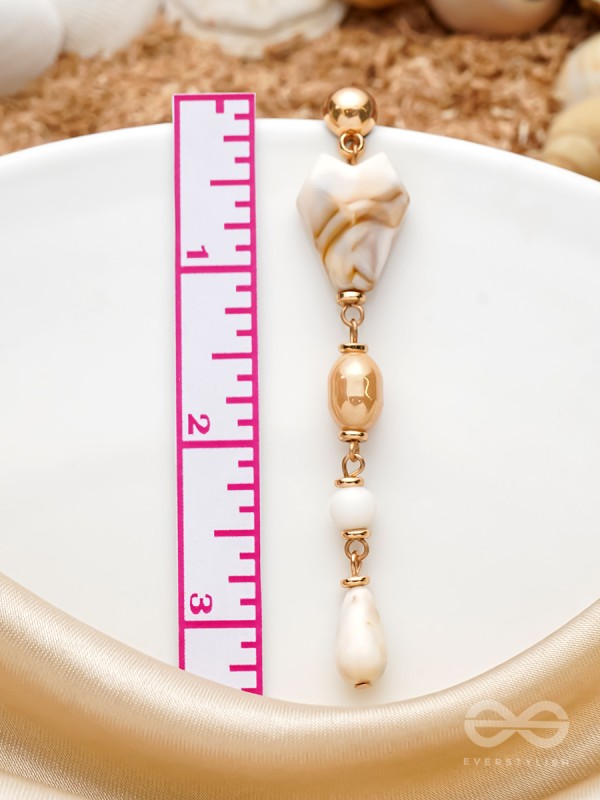 The Rope of Sand- Golden Embellished Earrings