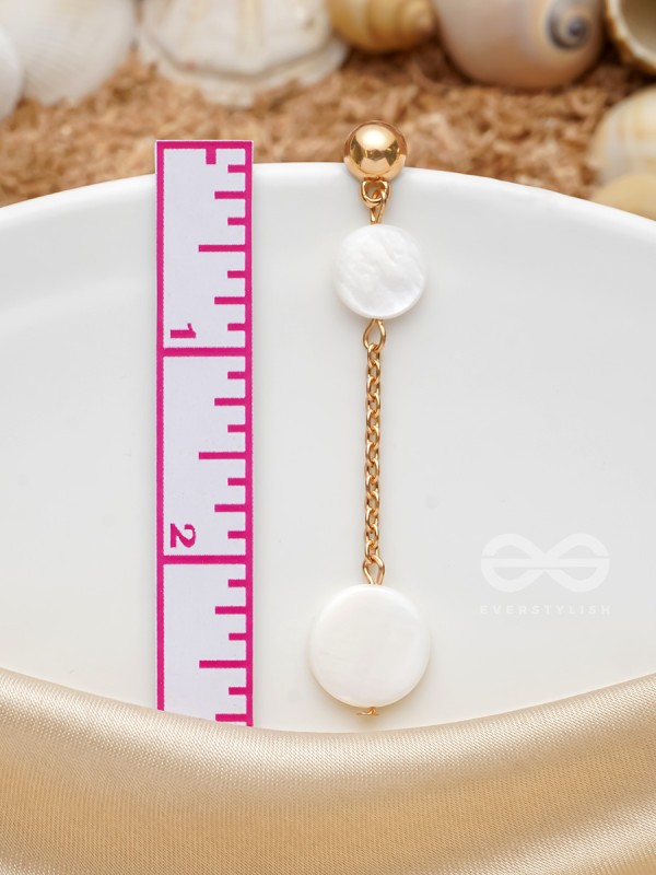 The Shell Shower- Golden Embellished Earrings