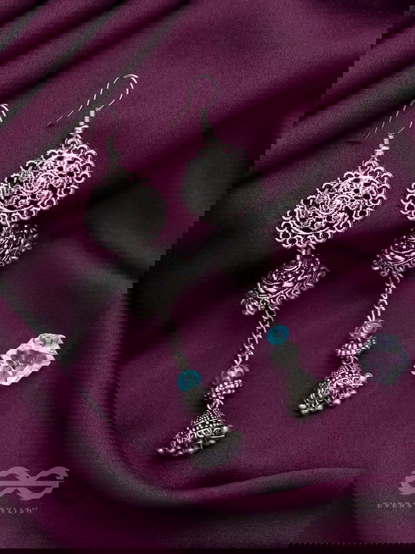 Ring a Bell- Oxidised Jhumka Earrings