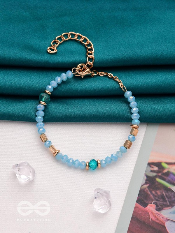 The Sea of Charm- Golden Embellished Bracelet