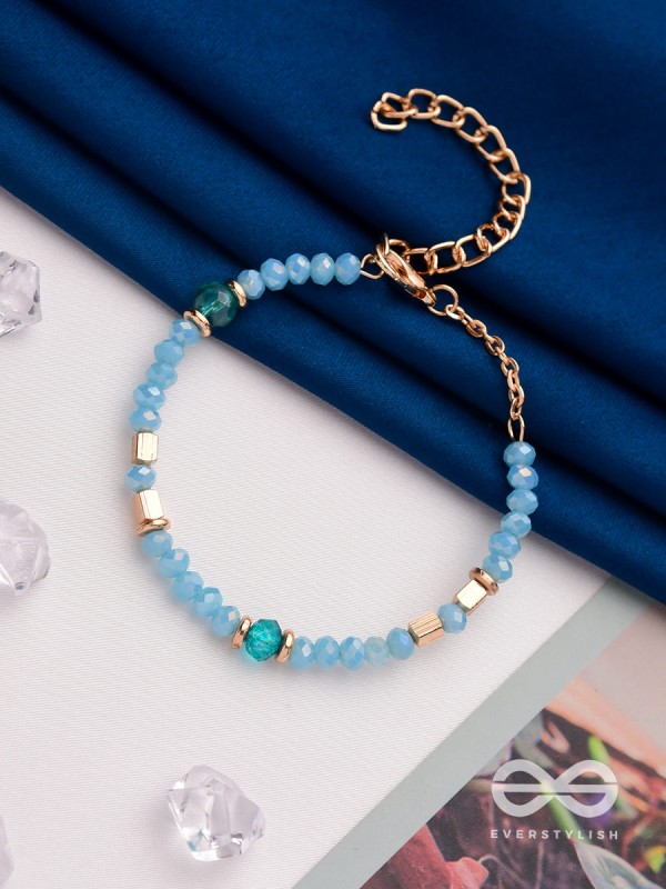 The Sea of Charm- Golden Embellished Bracelet