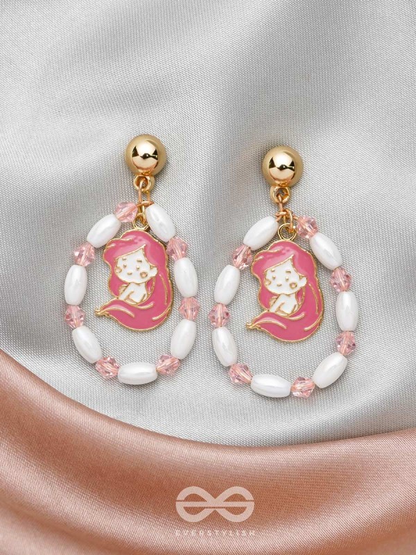 The Sugar Plum- Golden Embellished Earrings