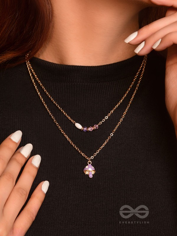 Double The Charm- Golden Layered Necklace With Anti-Tarnish Coating 