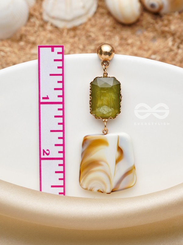 The Sandy Feet- Golden Embellished Earrings