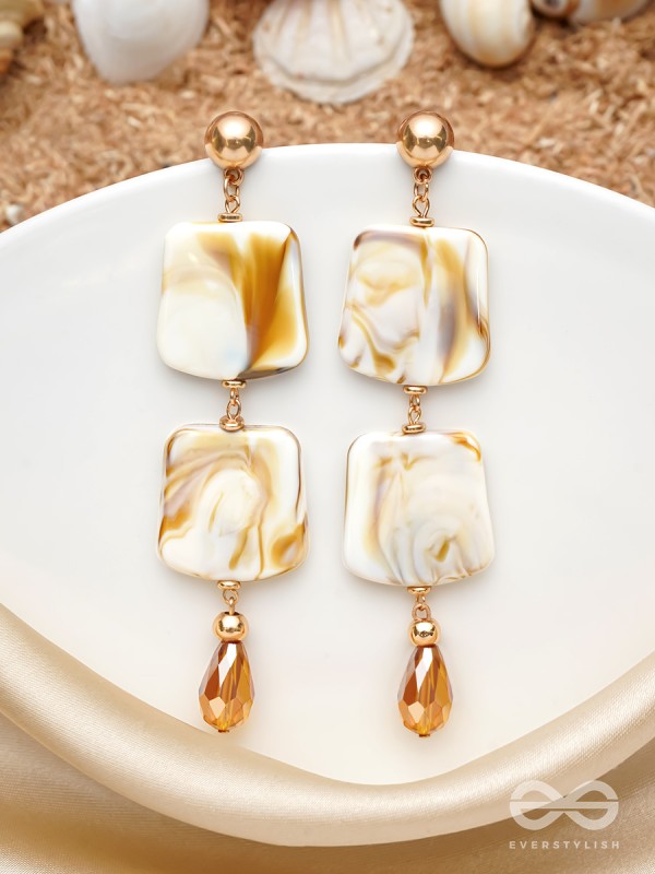 The Mermaid's Treasure- Golden Shell Earrings