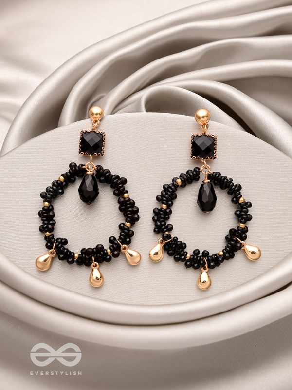 The Twilight Trinket- Golden Embellished Earrings