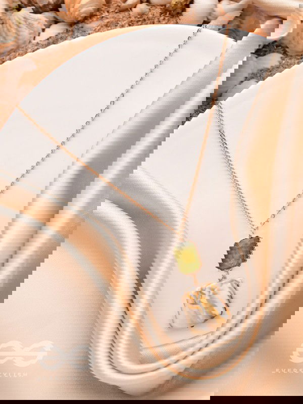 The Sea Goddess- Golden Shell Necklace With Anti-Tarnish Coating 