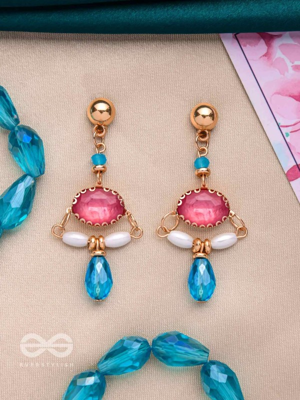 The Razzle-Dazzle- Golden Embellished Earrings