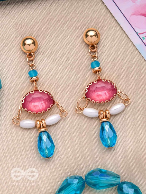 The Razzle-Dazzle- Golden Embellished Earrings