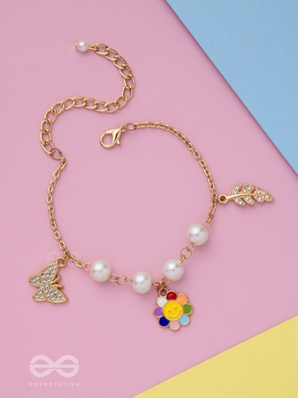 The Sunny Spring- Golden Enamelled Bracelet