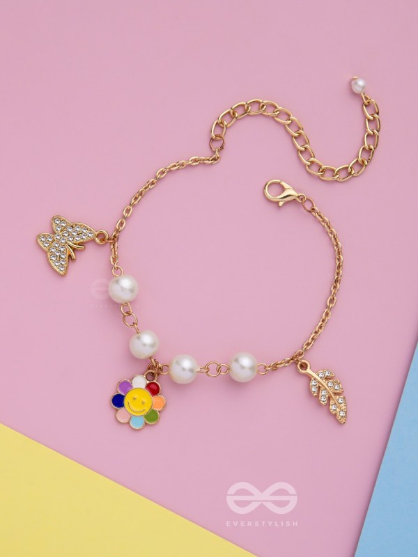 The Sunny Spring- Golden Enamelled Bracelet