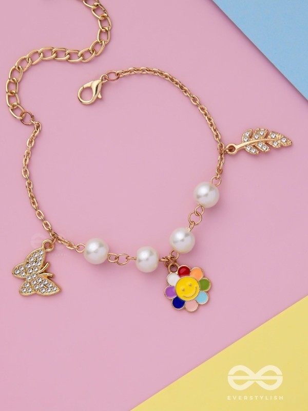 The Sunny Spring- Golden Enamelled Bracelet