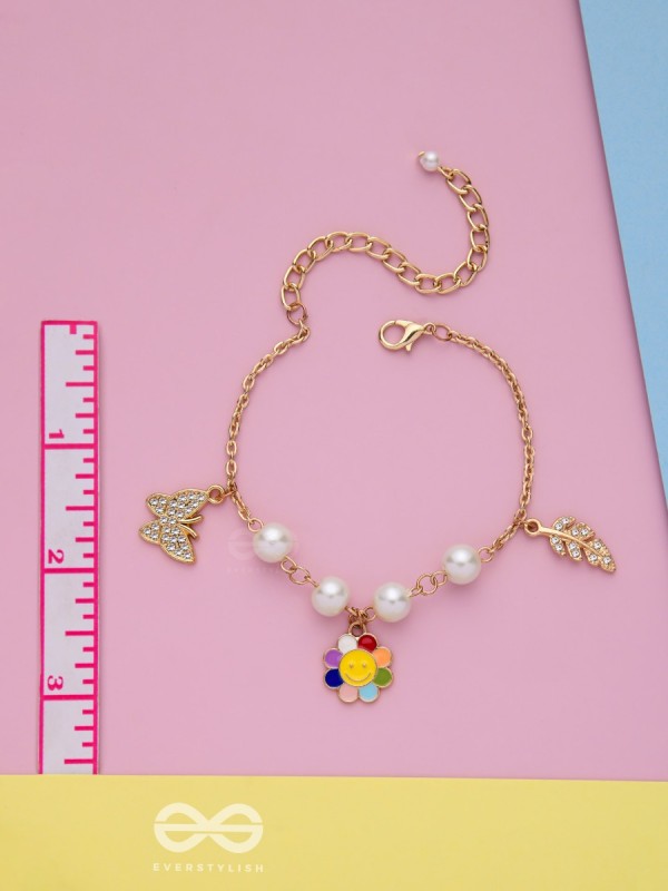 The Sunny Spring- Golden Enamelled Bracelet