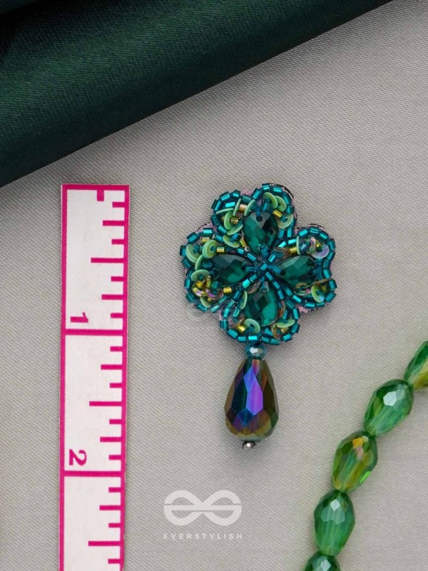 Shrona- The Luminescent Galaxy- Stones & Sequins Embroidered Earrings