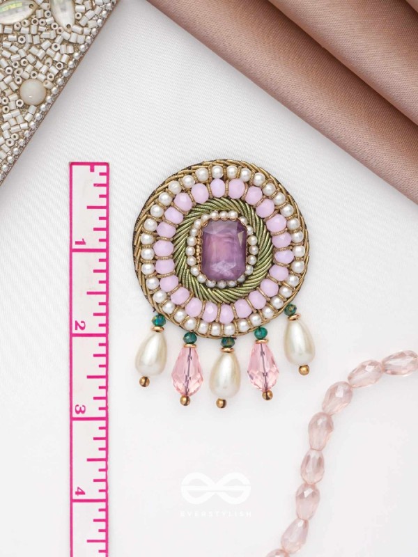 Uditi- The Rising Sun- Pearls & Stones Embroidered Earrings