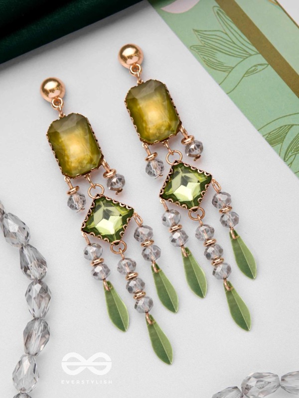 The Lush Sprinkles- Golden Embellished Earrings