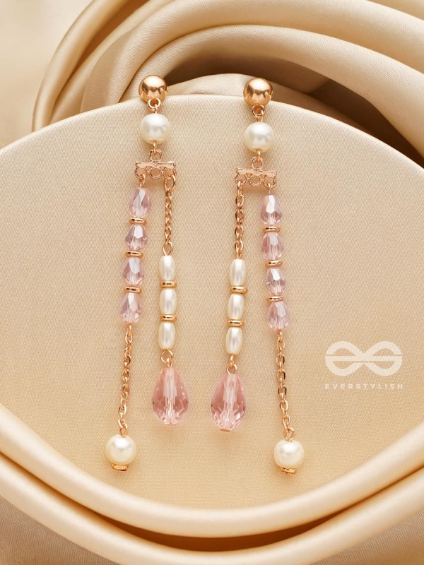 The Lush Grapevine- Golden Pearl Earrings