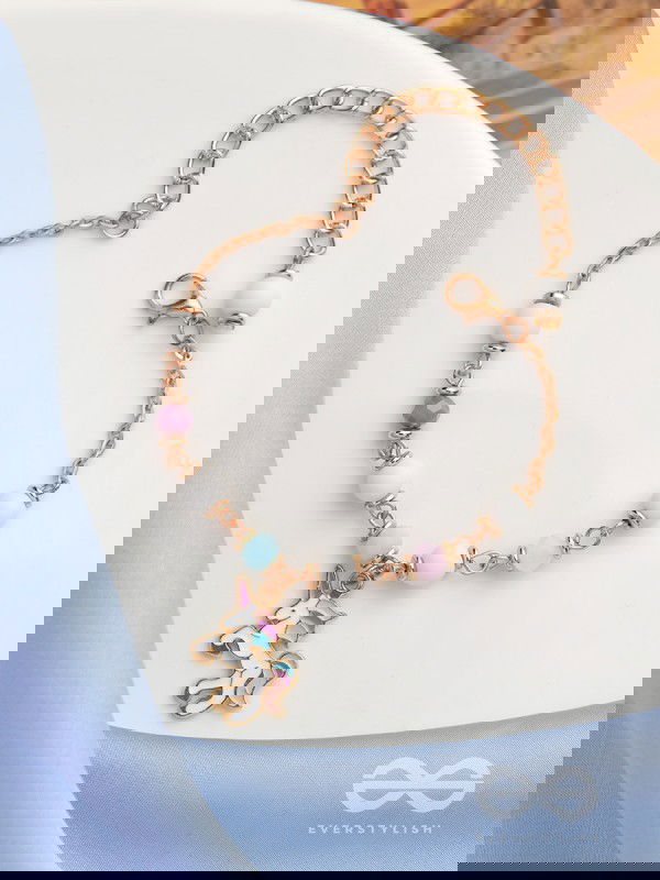 The Enchanting Unicorn- Golden Embellished Bracelet