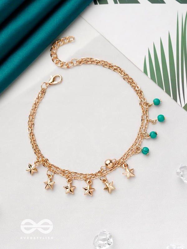 Twinkle Twinkle Lil Star- Golden Embellished Bracelet
