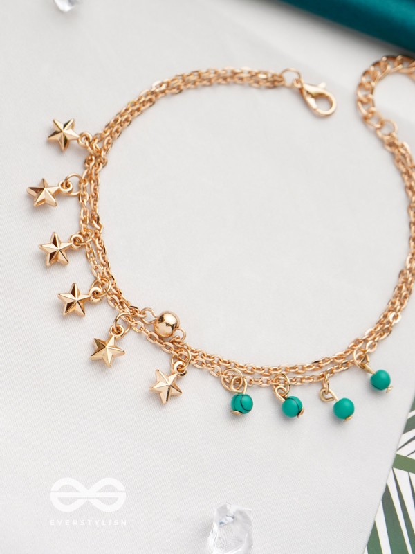 Twinkle Twinkle Lil Star- Golden Embellished Bracelet