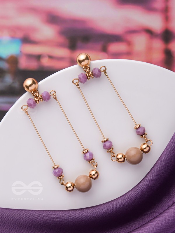 The Swing Steps- Golden Embellished Earrings