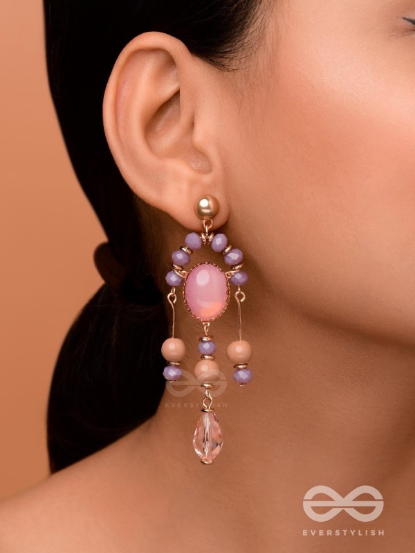 The Dolly Dangles- Golden Embellished Earrings