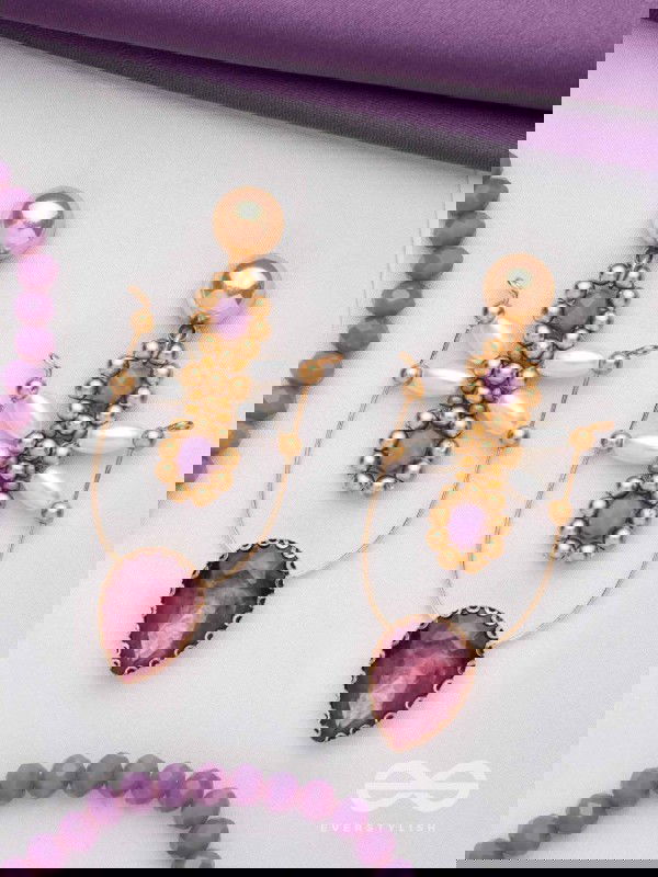 The Glam Goddess- Golden Pearl Earrings