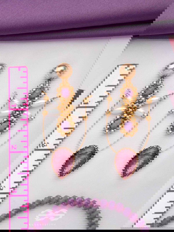 The Glam Goddess- Golden Pearl Earrings