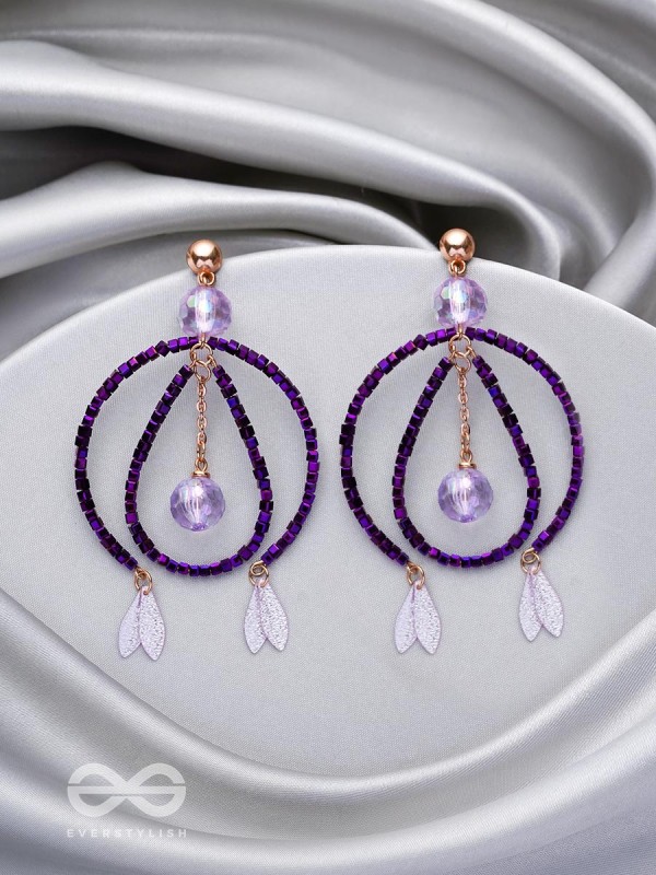 The Disco Diva- Golden Embellished Earrings