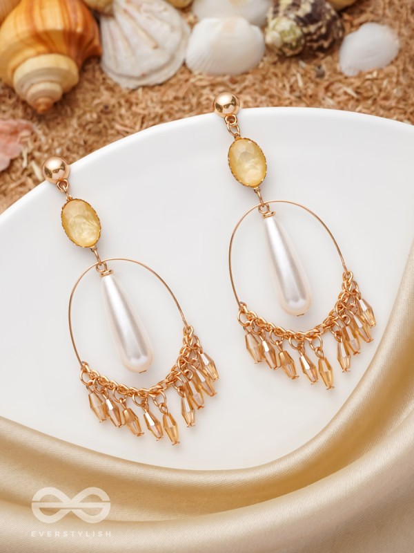 A RAY OF SUNSHINE - GOLDEN DROP EARRINGS