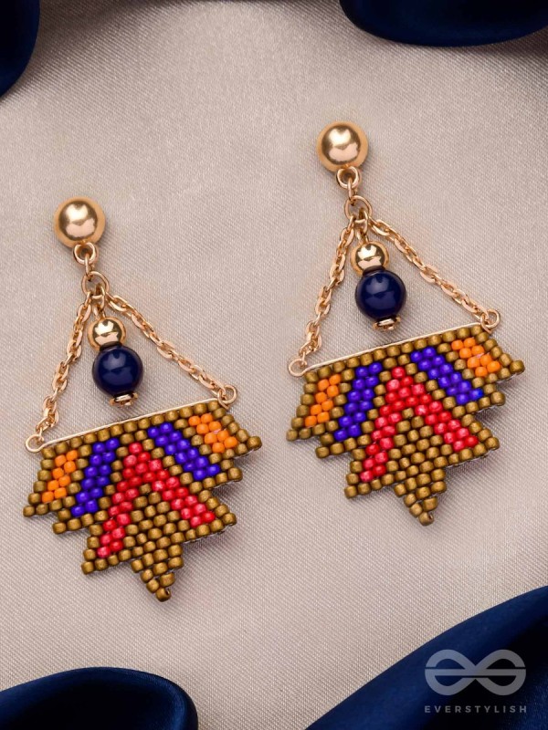 FUNKY FUSION FLINGS - BEADED BOHEMIAN EARRINGS