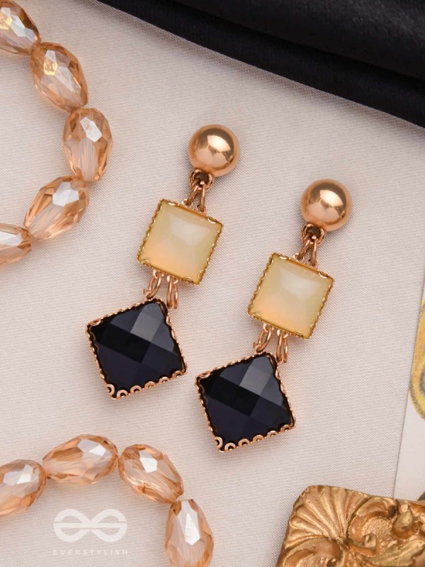 CLASSIC BLACK MAGIC - EMBELLISHED DROP EARRINGS