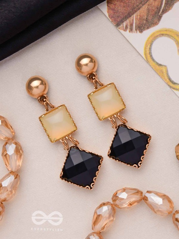 CLASSIC BLACK MAGIC - EMBELLISHED DROP EARRINGS