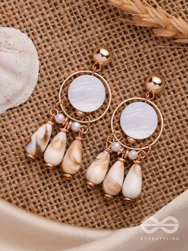 BROWN SUGAR SHELLS - THE CLASSIC HOOP EARRINGS