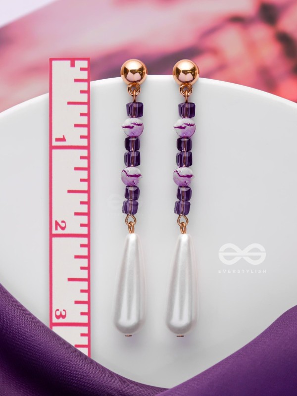 THE SOFT LAVENDER - CLASSIC DROP EARRINGS