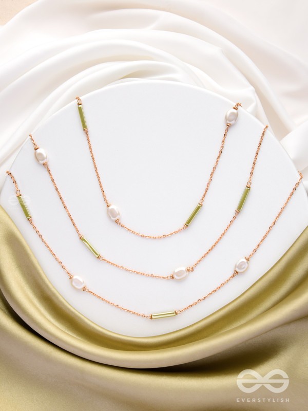 The Tranquil Garden - Multi Layered Neckpiece With Anti-Tarnish Coating