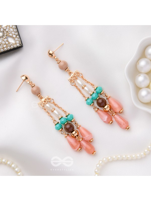 THE WHISPERING CHIMES - BEADED DROP EARRINGS