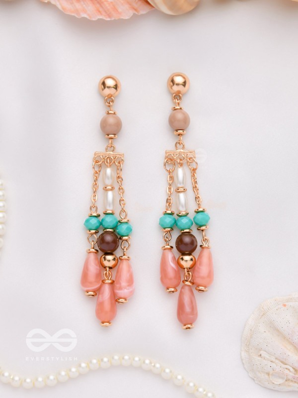 THE WHISPERING CHIMES - BEADED DROP EARRINGS