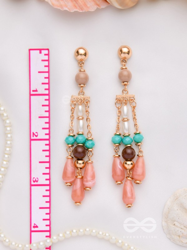 THE WHISPERING CHIMES - BEADED DROP EARRINGS