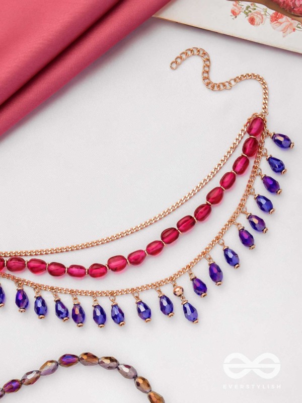 The Glamorous Rebel - Statement Multi Layered Necklace With Anti-Tarnish Coating 